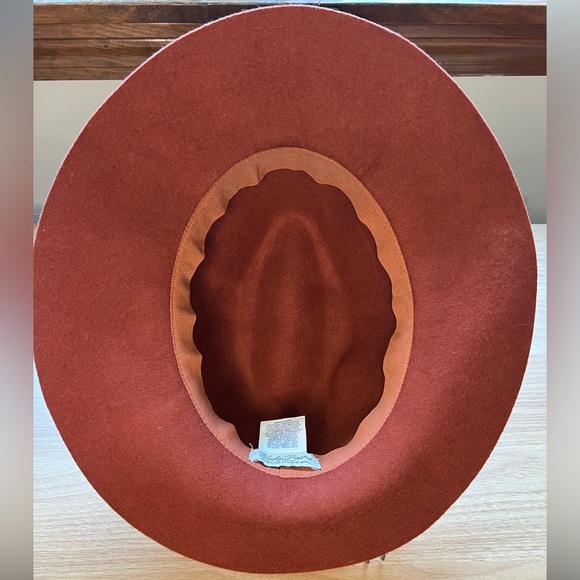 Lucky Brand Wool Felt Wide-Brim Hat - Rust Color - Picture 14 of 16